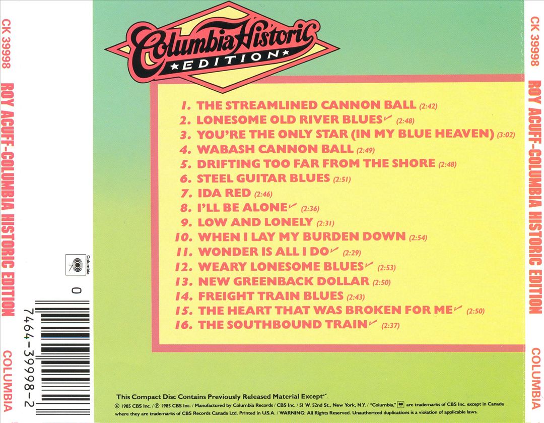 Columbia Historic Edition cover art