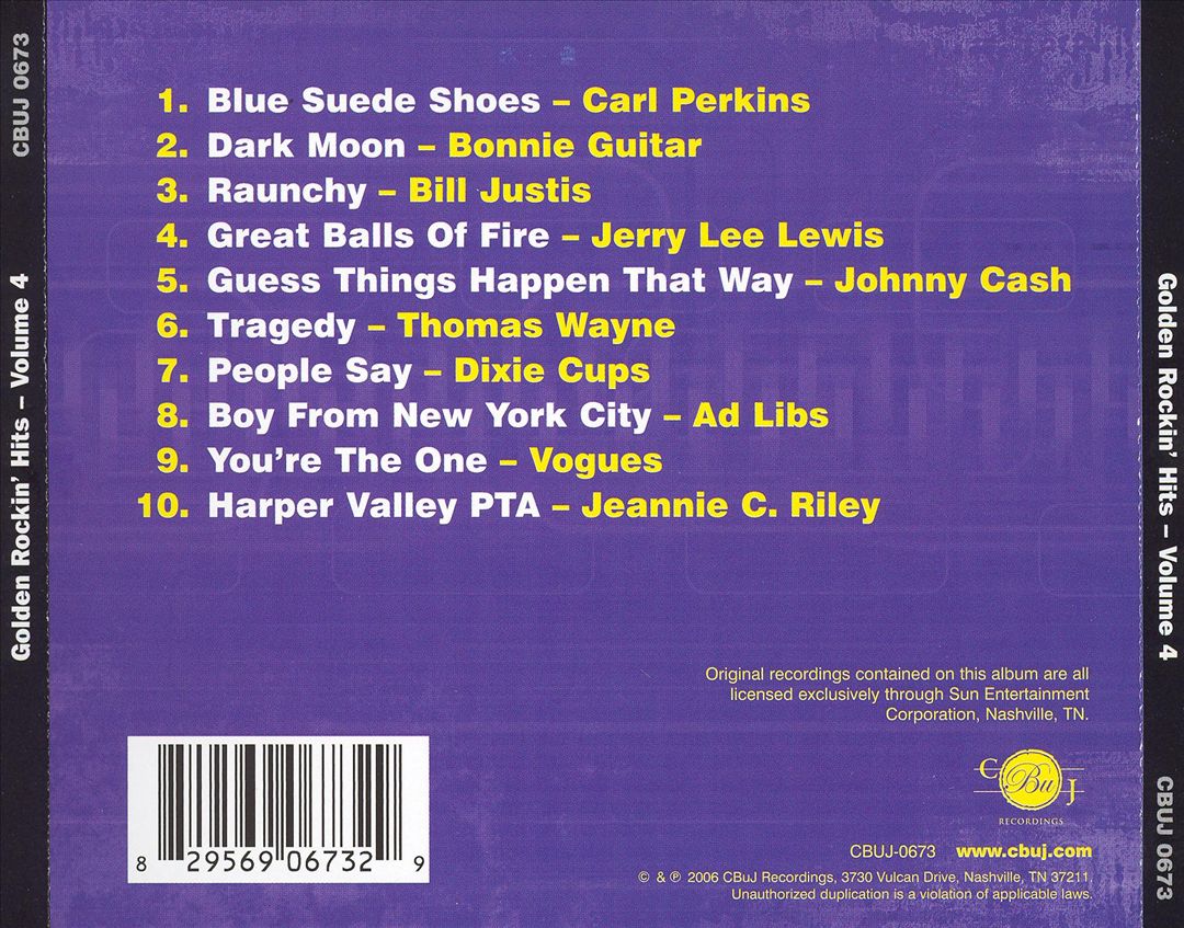 Golden Rockin Hits, Vol. 4 cover art