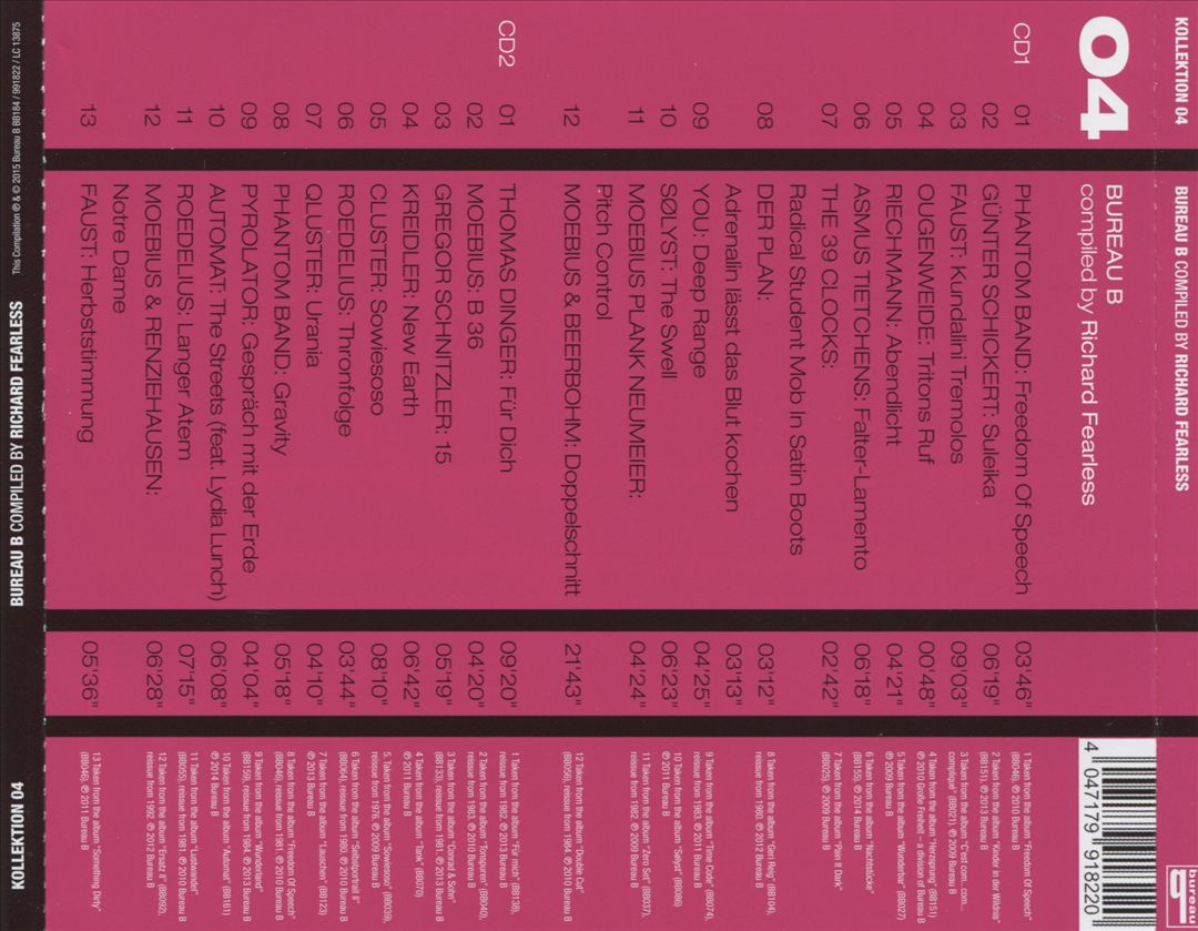 Kollektion 04: Bureau B Compiled by Richard Fearless cover art