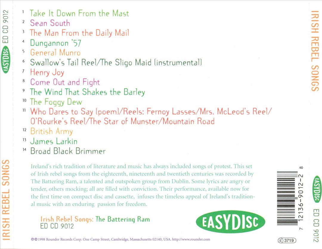 Irish Rebel Songs cover art