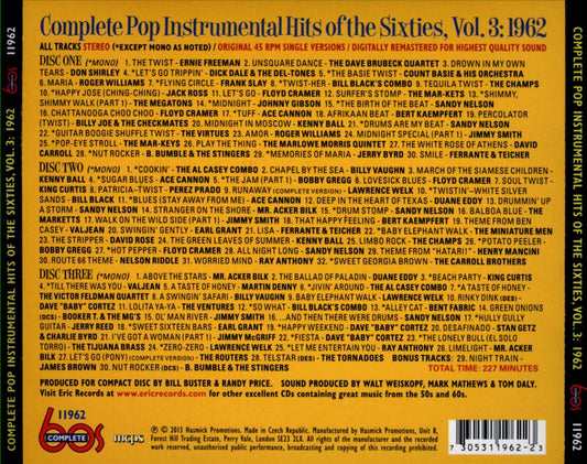 Complete Pop Instrumental Hits of the Sixties, Vol. 3: 1962 cover art