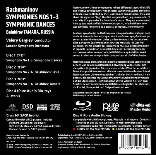 Rachmaninov: Symphonies Nos 1-3; Symphonic Dances cover art