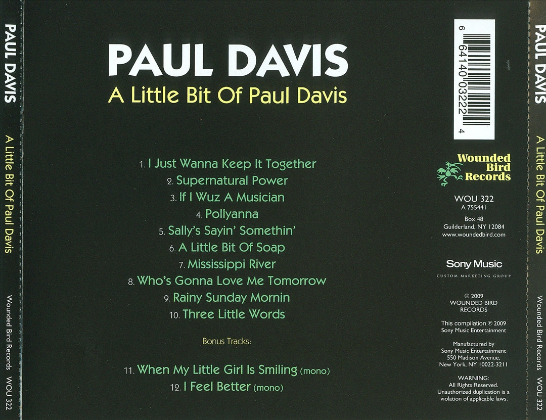 Little Bit of Paul Davis cover art