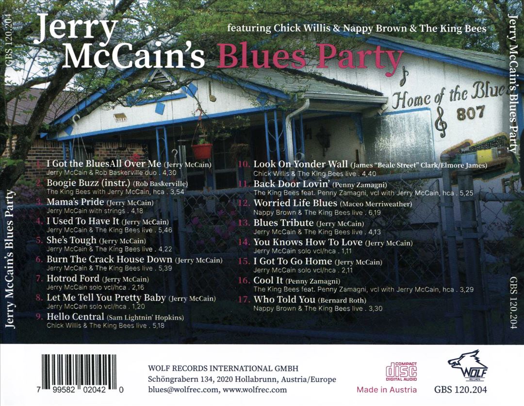 Jerry Mccain's Blues Party cover art
