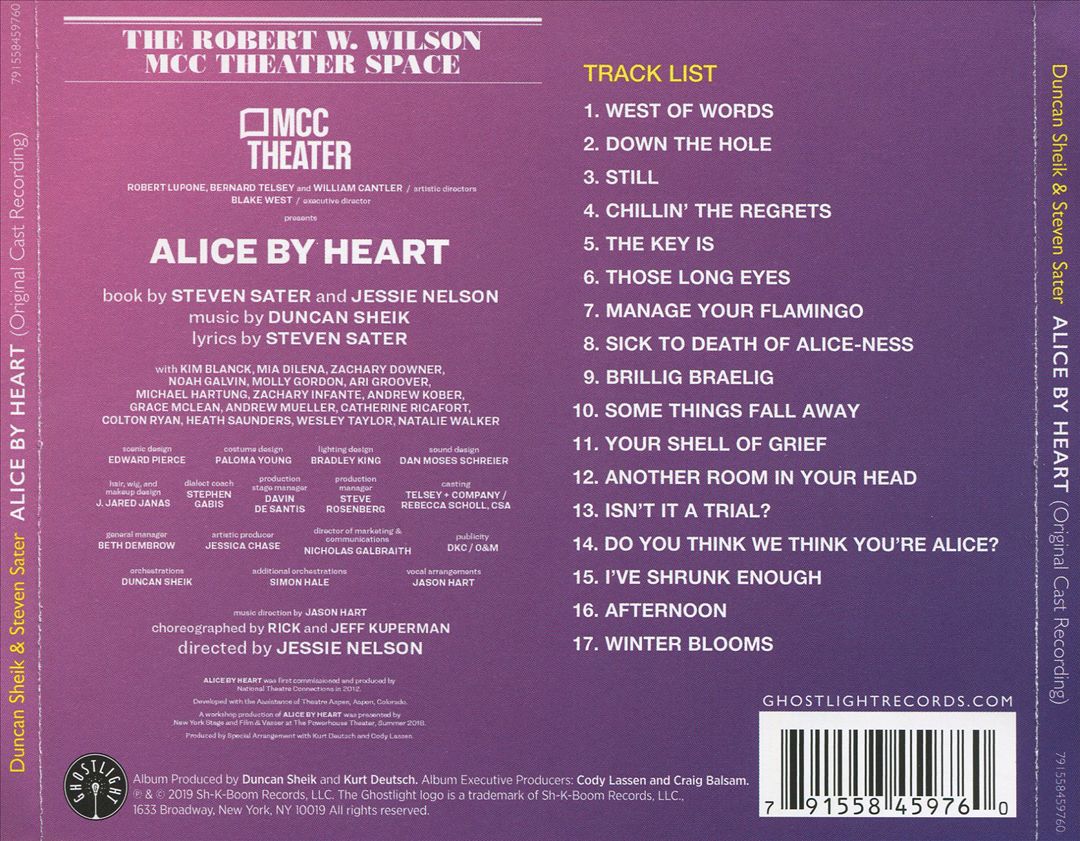 Alice by Heart [Original Cast Recording] cover art