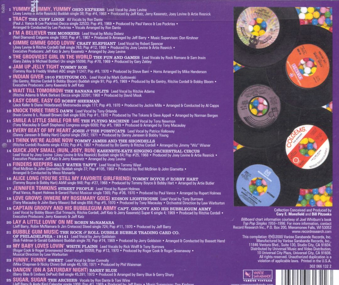 25 All-Time Greatest Bubblegum Hits: The Ultimate Bubblegum Collection cover art