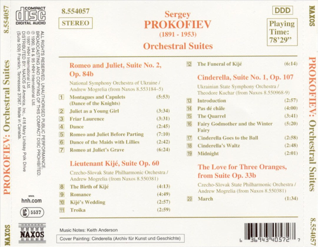 Prokofiev: Orchestral Suites cover art