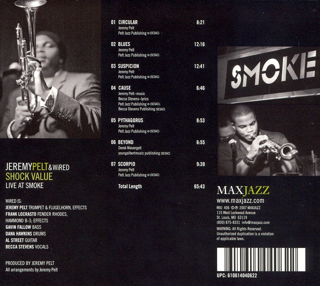 Shock Value: Live at Smoke cover art