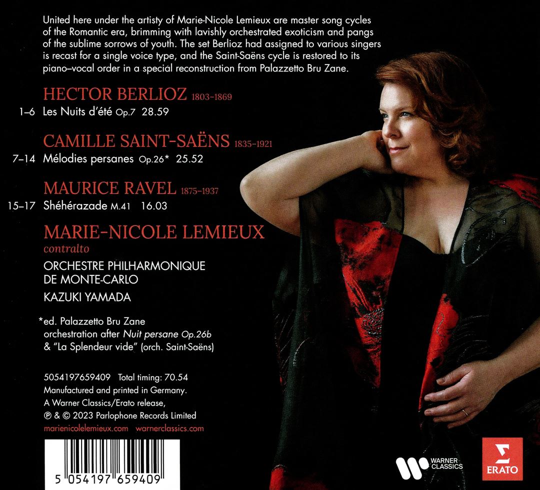 Berlioz: Les Nuit d'Été; Ravel: Shéhérazade; Saint-Saëns: Mélodies Persanes cover art
