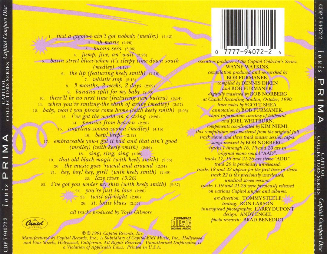 Capitol Collectors Series cover art