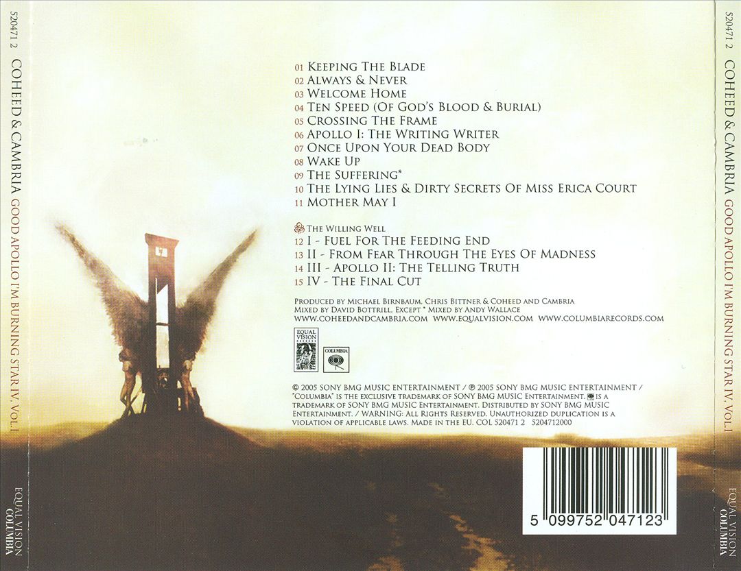 Good Apollo I'm Burning Star IV, Vol. 1: From Fear Through the Eyes of Madness cover art
