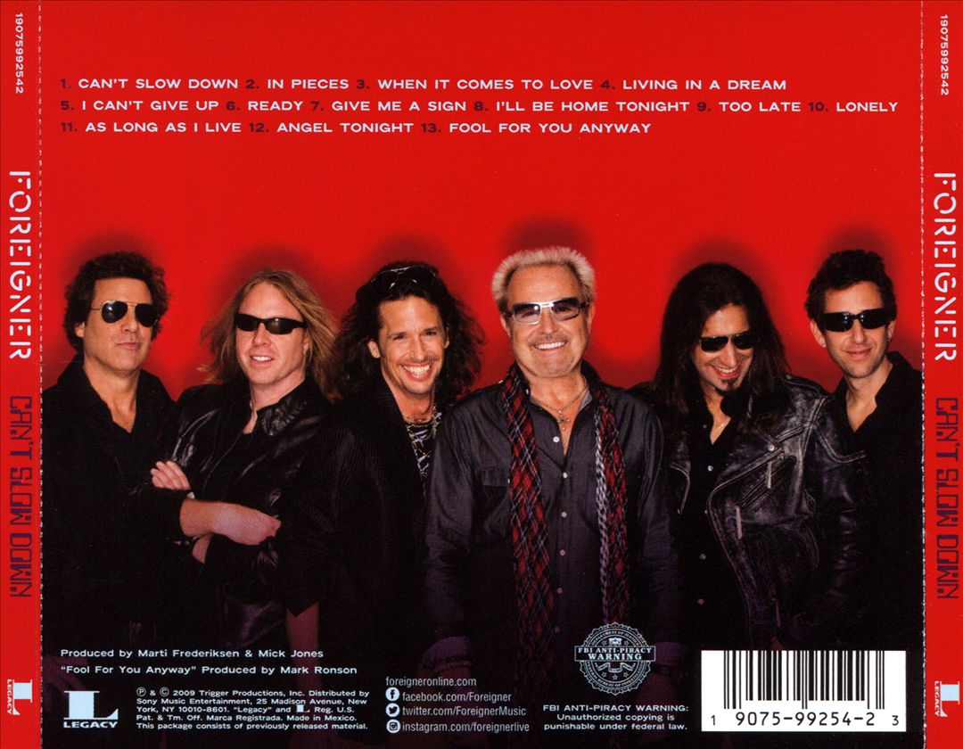 Can't Slow Down cover art