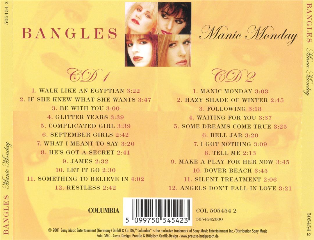 Manic Monday cover art