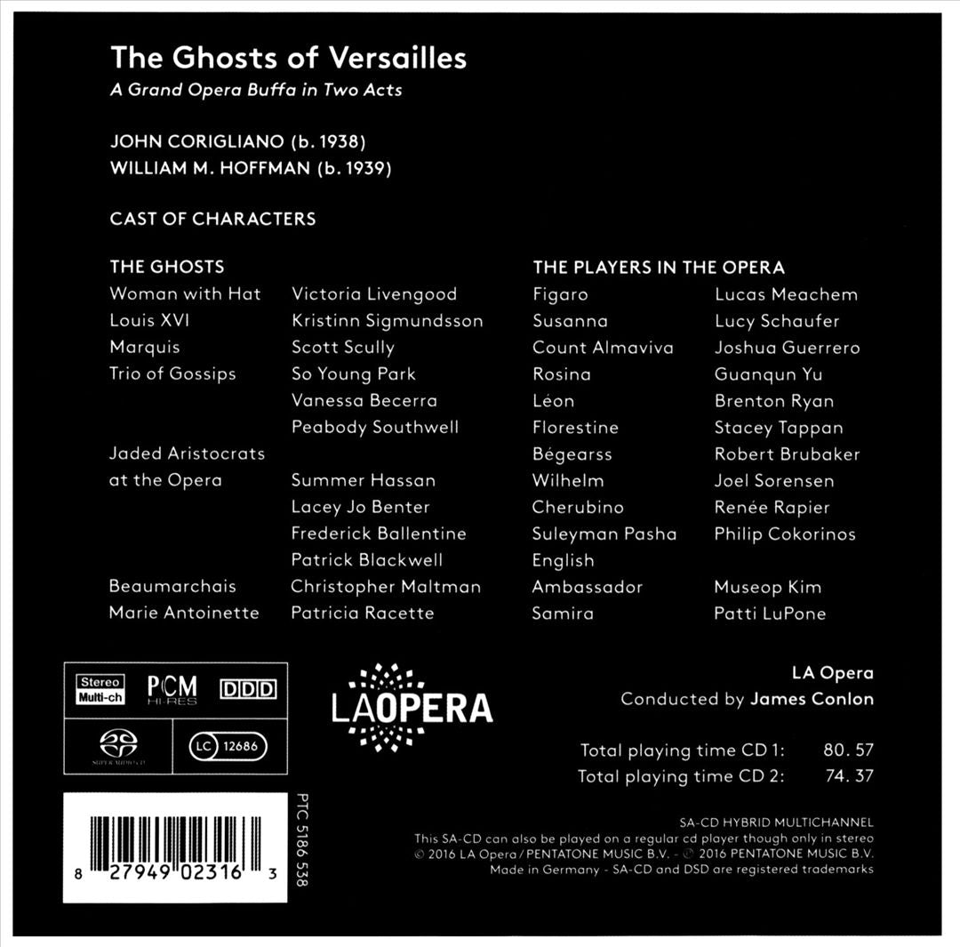 John Corigliano & William M. Hoffman: The Ghosts of Versailles cover art
