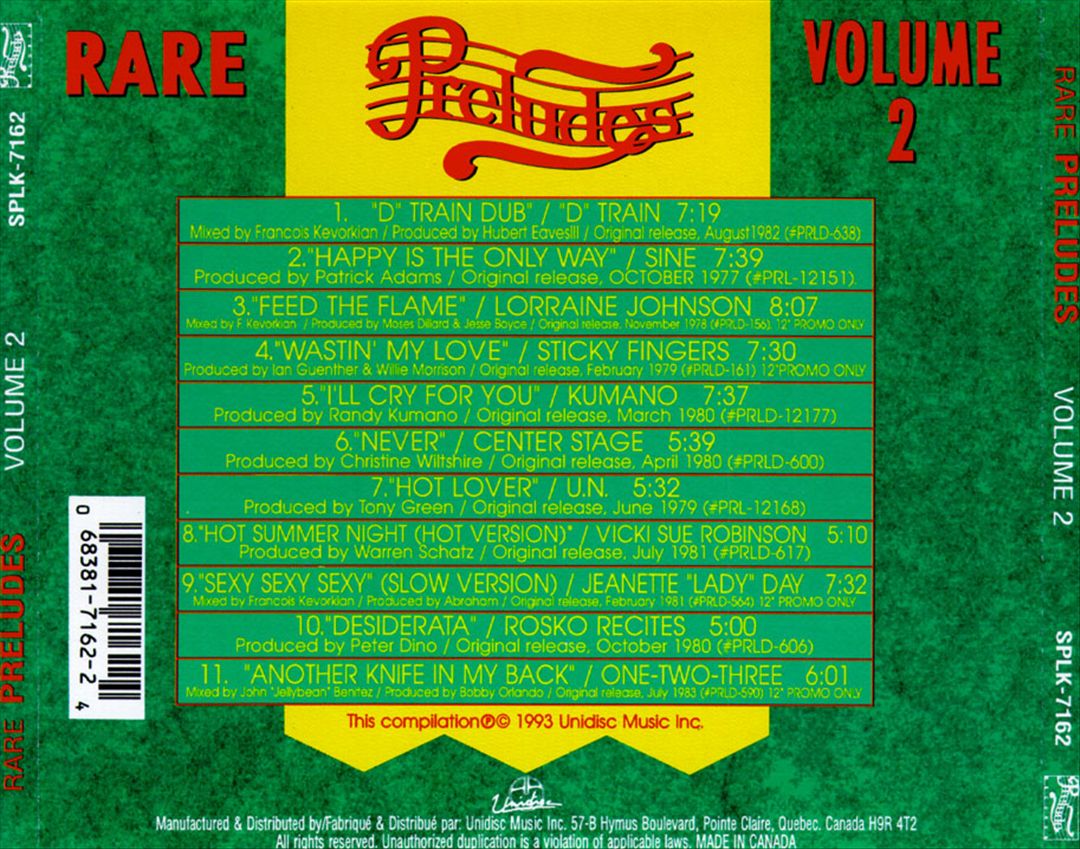 Rare Preludes, Vol. 2 cover art