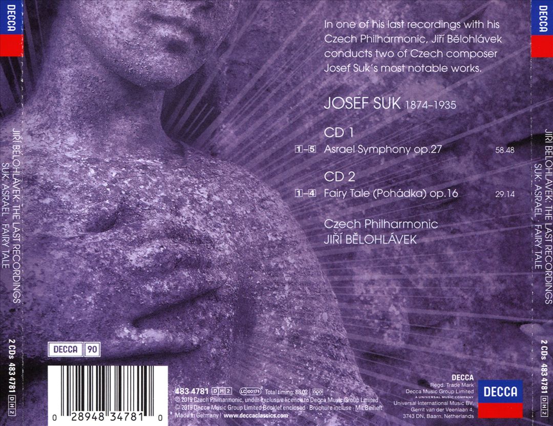 Suk: Asrael Symphony; Fairy Tale cover art