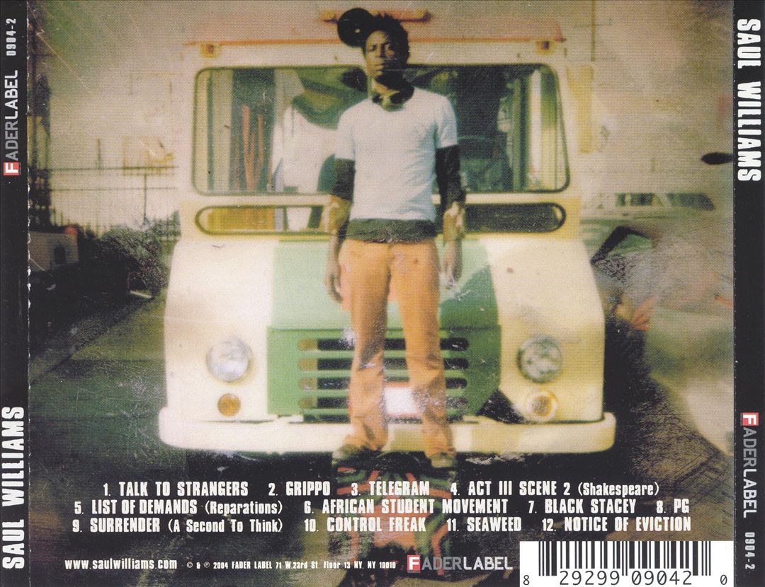Saul Williams cover art