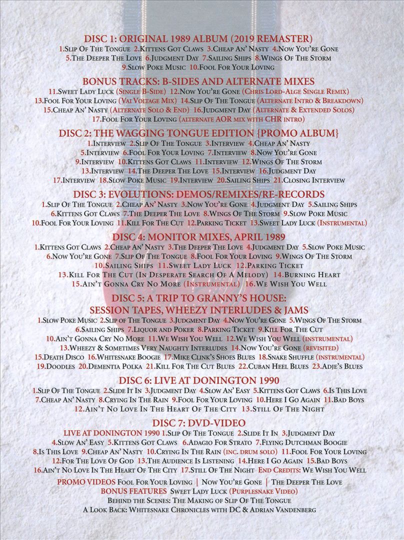 Slip of the Tongue [30th Anniversary Edition] cover art