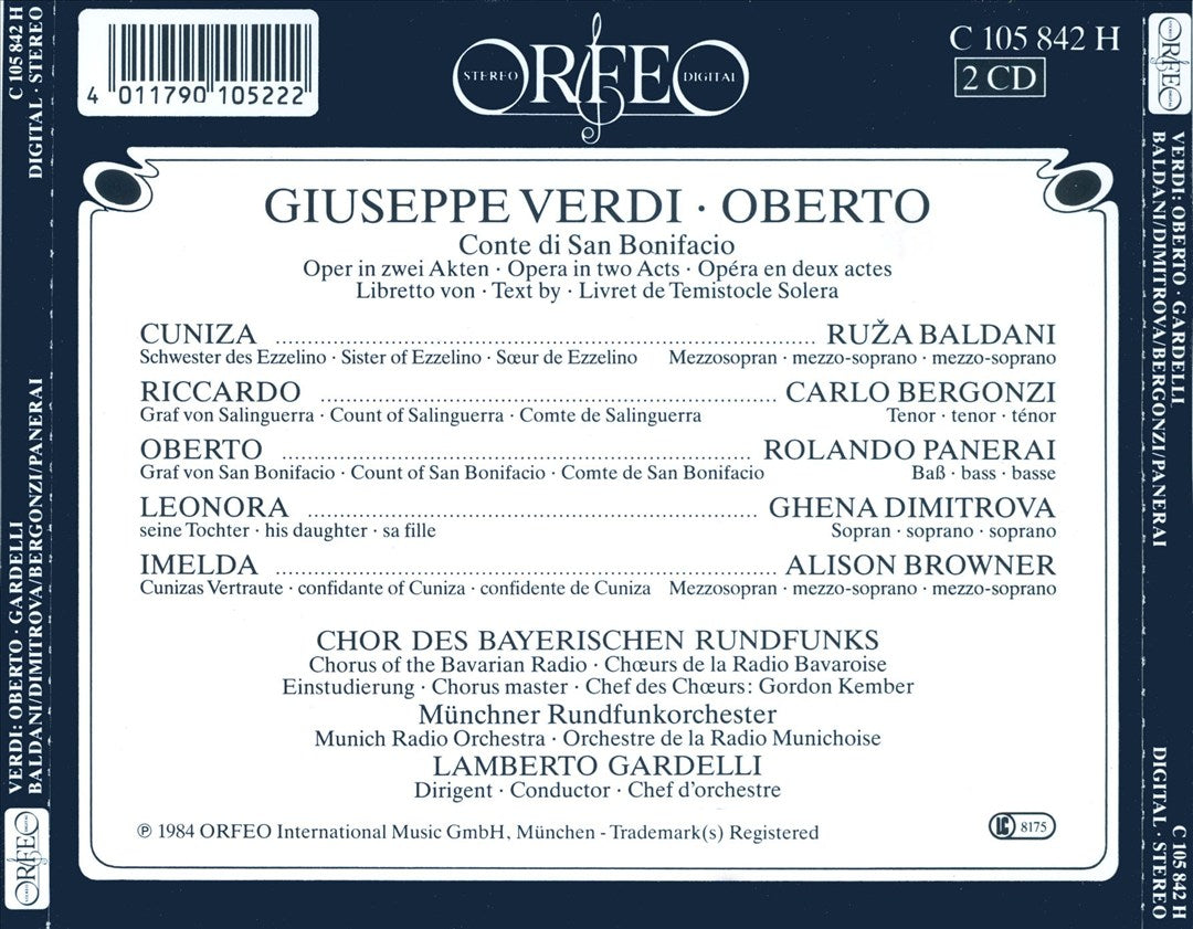 Giuseppe Verdi: Oberto cover art