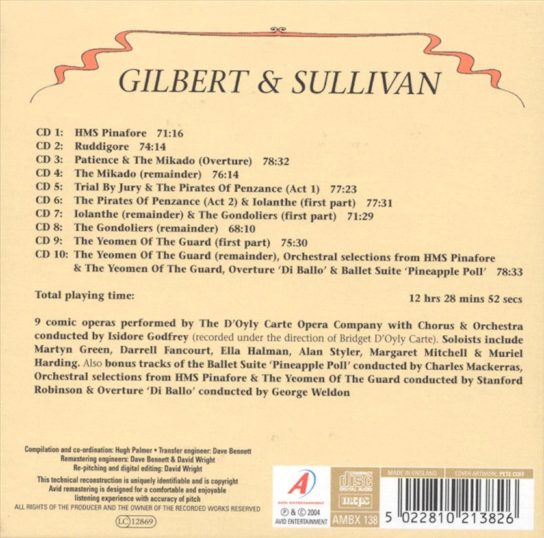 Operas of Gilbert and Sullivan cover art