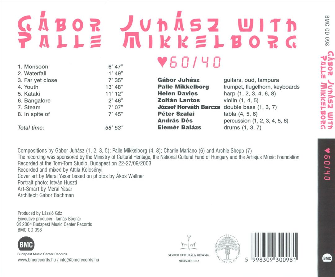 60/40 cover art