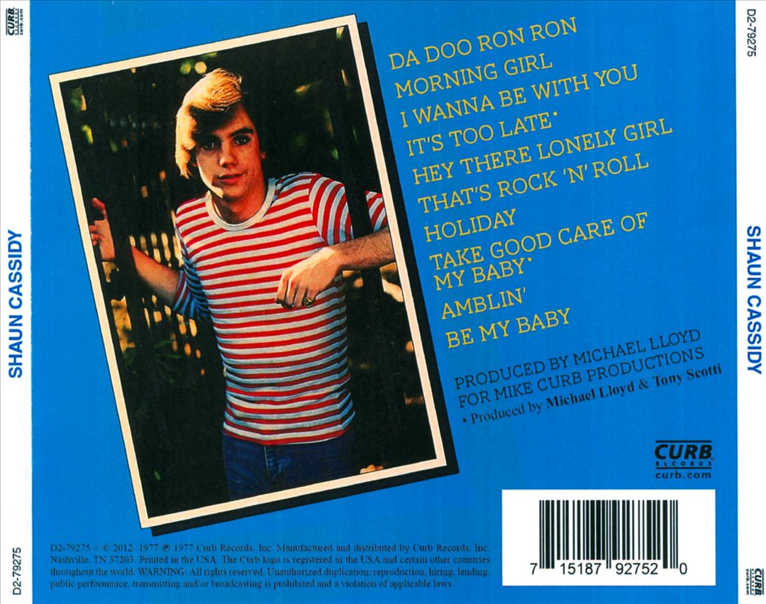 Shaun Cassidy cover art
