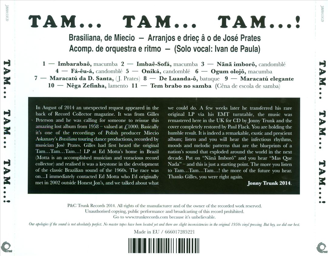Tam...Tam...Tam! cover art