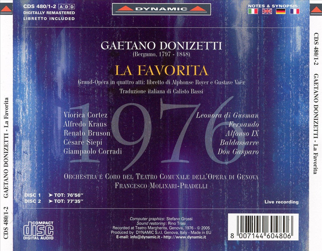 Donizetti: La Favorita cover art