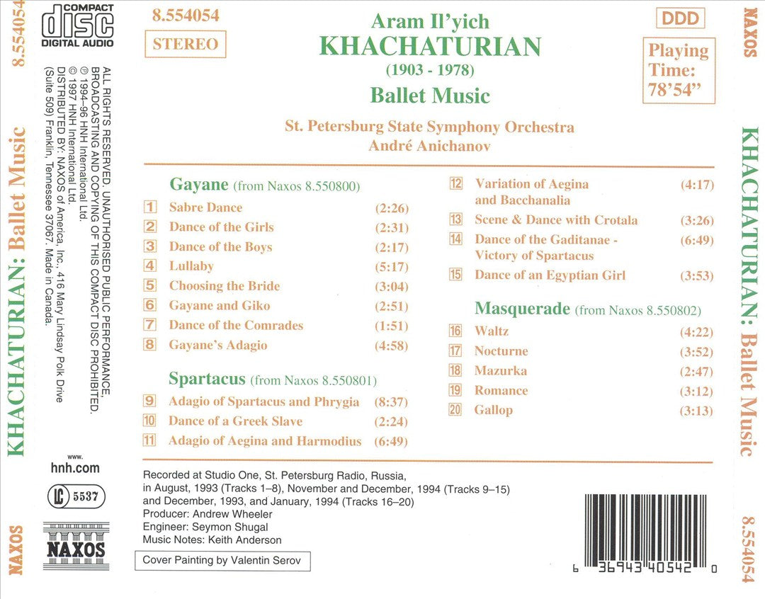 Khachaturian: Ballet Music cover art