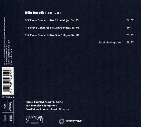 Bartók: Piano Concertos cover art