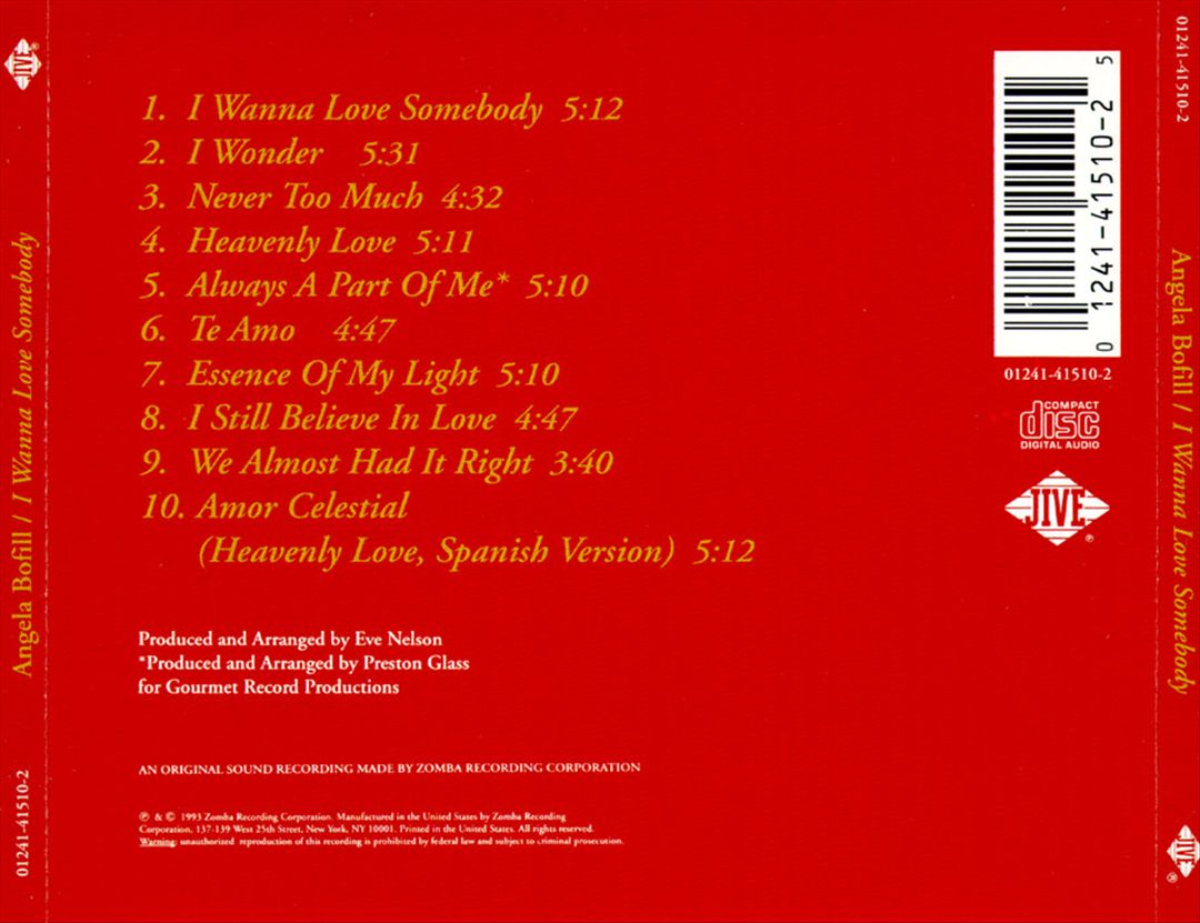 I Wanna Love Somebody cover art