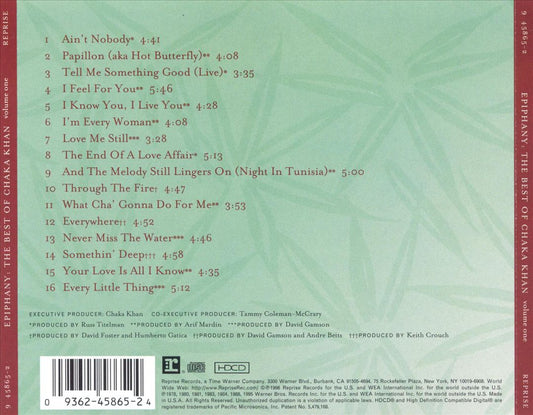 Epiphany: The Best of Chaka Khan, Vol. 1 cover art