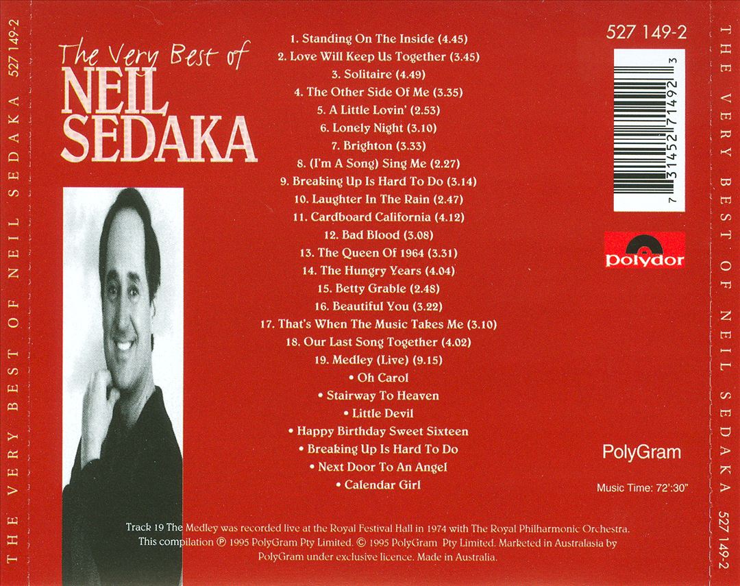 The Very Best of Neil Sedaka [Universal #2] cover art