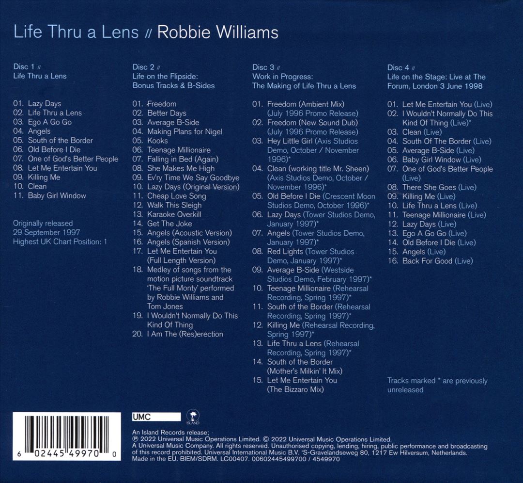 Life Thru A Lens [Deluxe Edition 4 CD Box Set] cover art