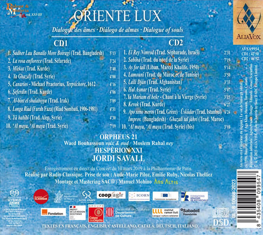 Oriente Lux: Dialogue des âmes cover art