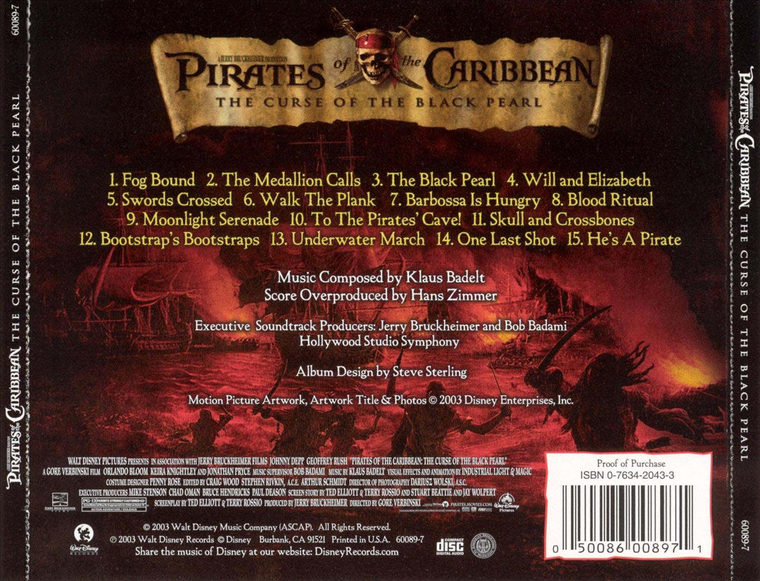Pirates of the Caribbean: The Curse of the Black Pearl cover art