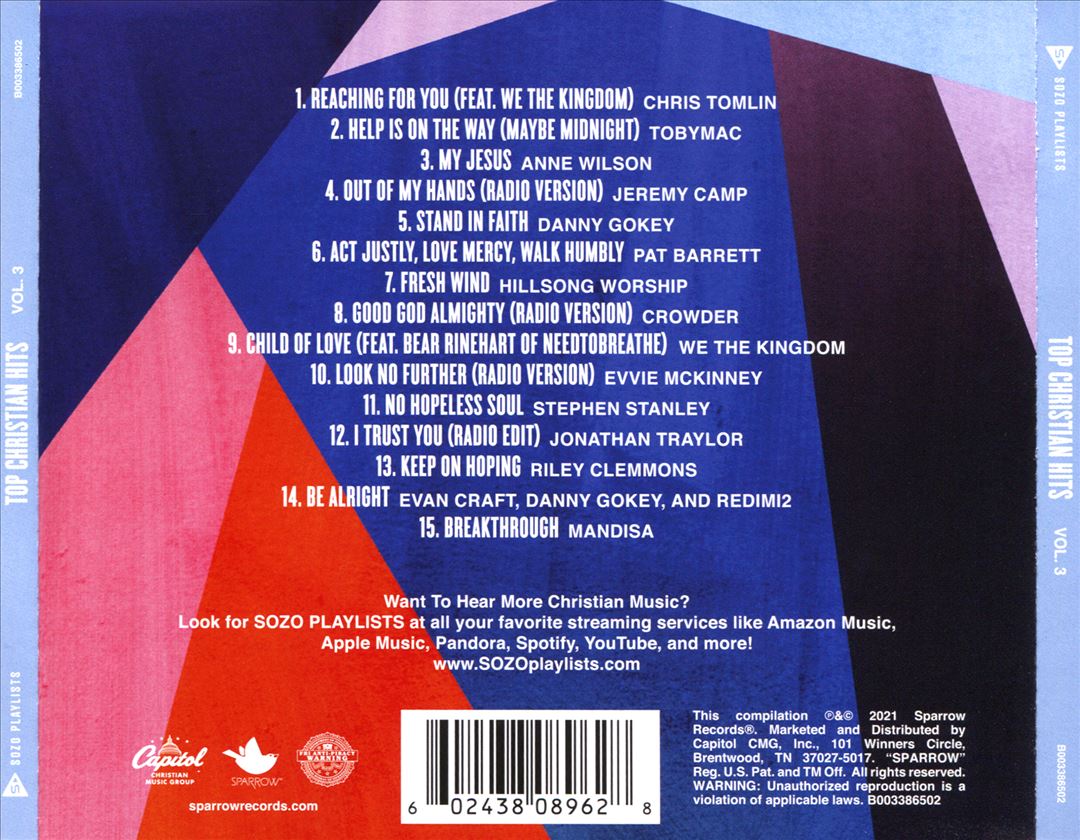 Sozo Playlists: Top Christian Hits, Vol. 3 cover art