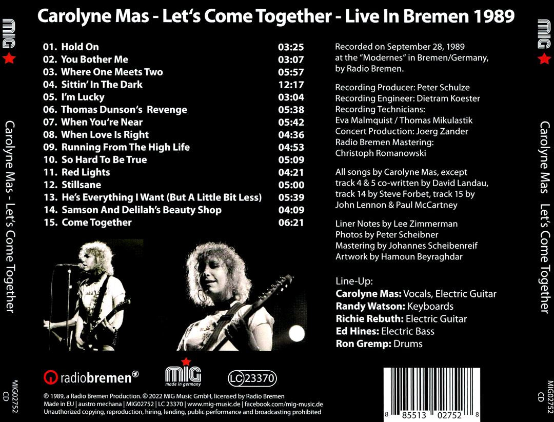 Let's Come Together [Live in Bremen 1989] cover art