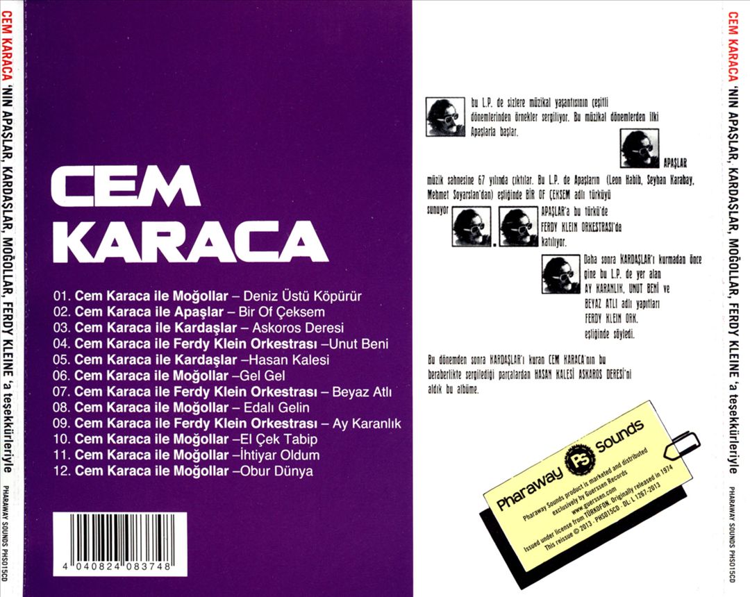 Apaslar, Kardaslar, Mogollar, Ferdy Klein Orchestra cover art