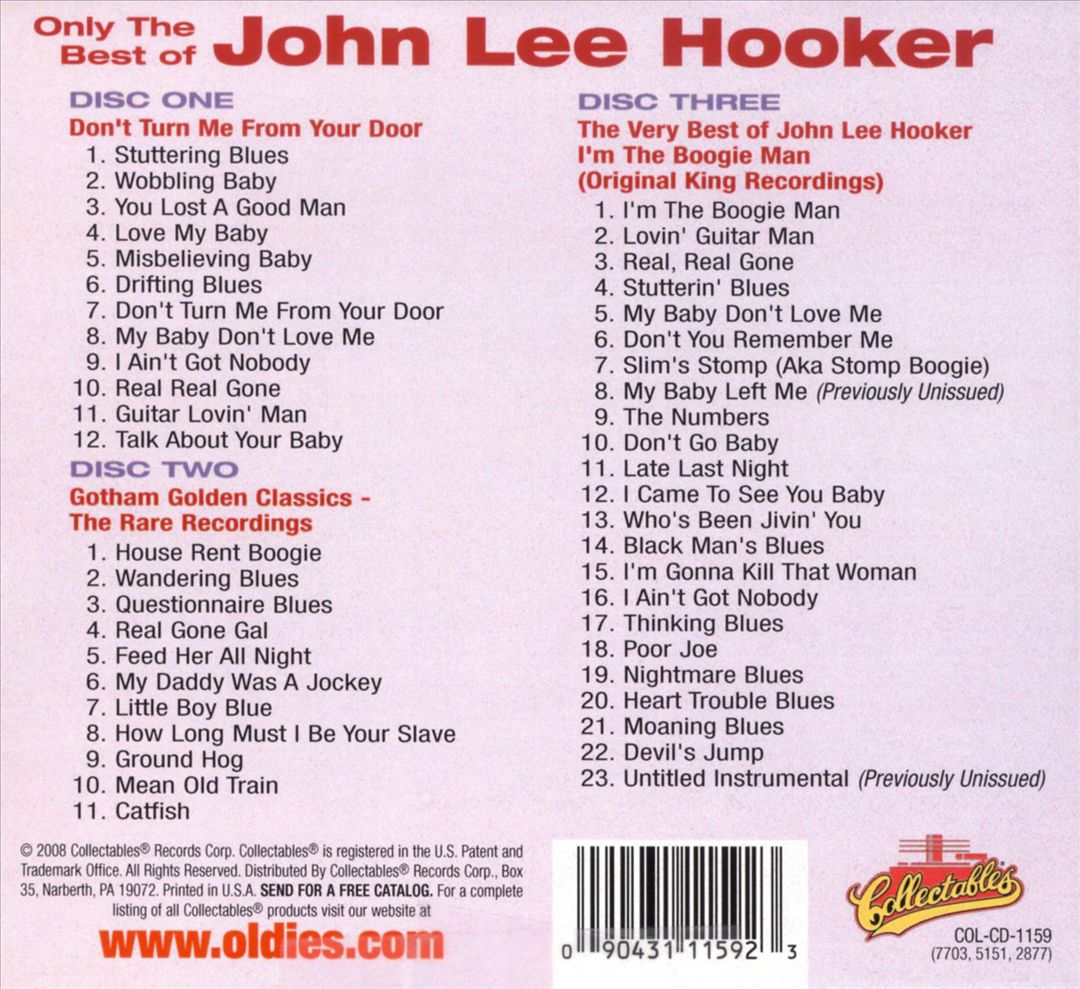 Only the Best of John Lee Hooker cover art