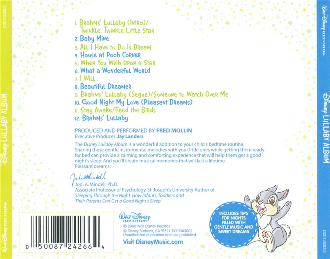 Disney Lullaby Album cover art