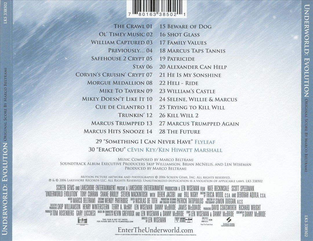 Underworld: Evolution [Original Score] cover art
