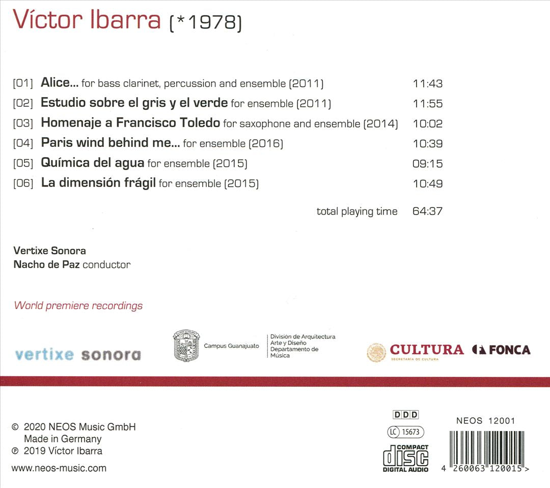 Victor Ibarra: The Dimension of the Fragile - Works for Ensemble cover art