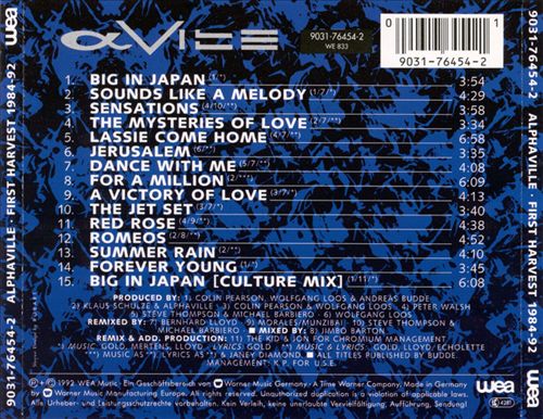 First Harvest: The Best of Alphaville 1984-1992 cover art