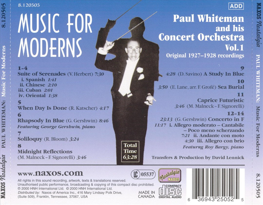 Music for Moderns, Vol. 1: 1927-1928 cover art