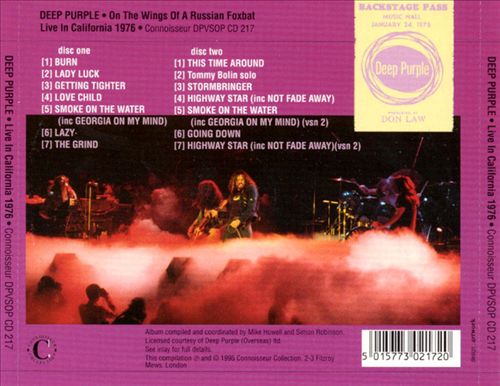 Live in California 1976: On the Wings of a Russian Foxbat cover art