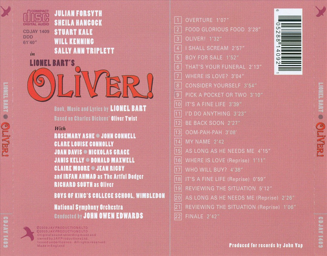 Oliver! [1991 Studio Cast Recording] cover art
