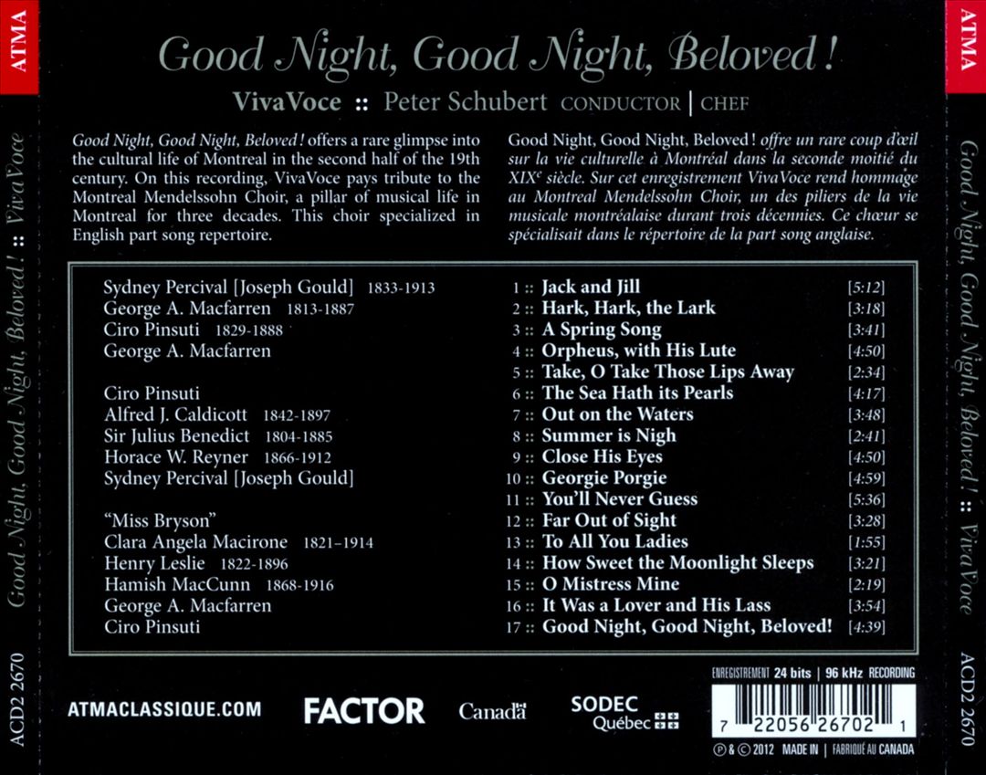 Good Night, Good Night, Beloved! cover art