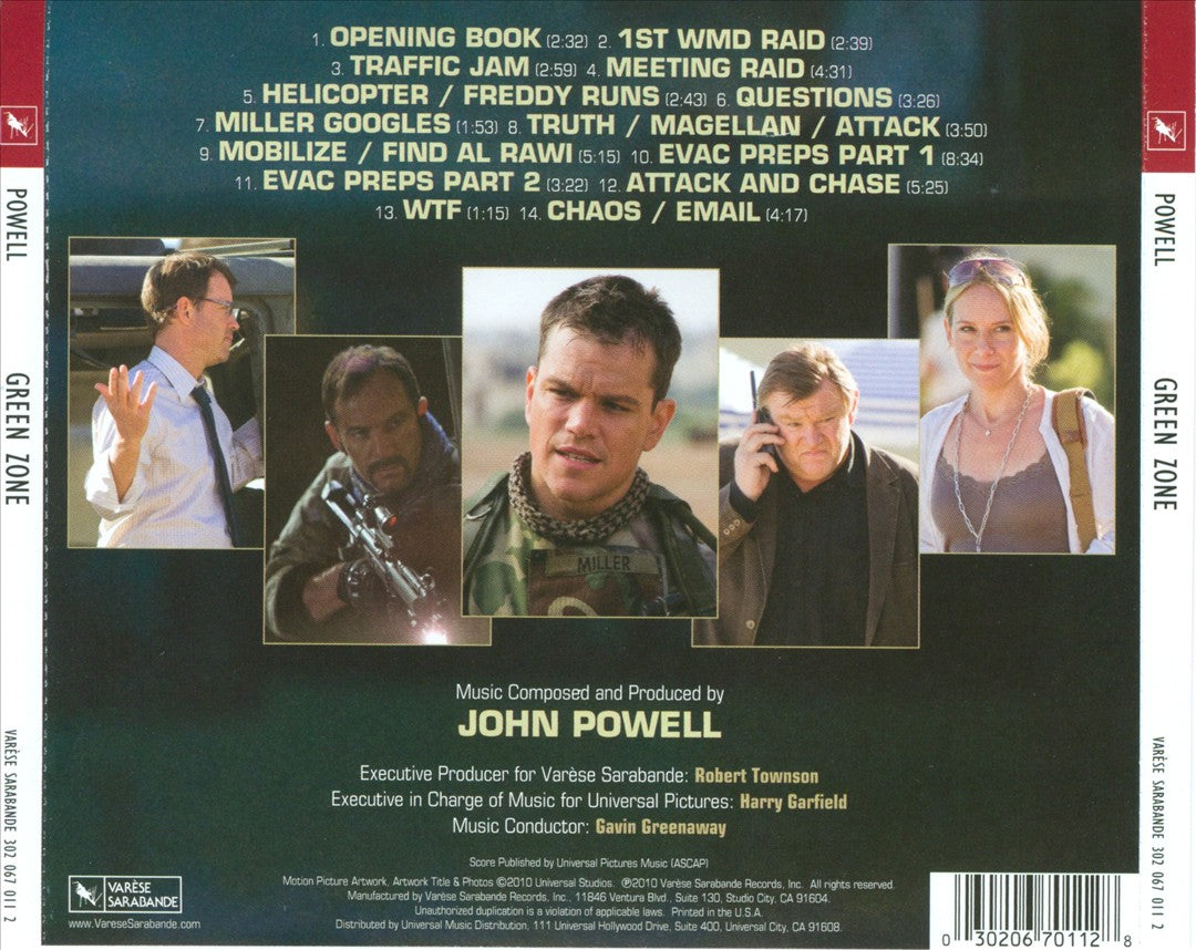 Green Zone [Original Motion Picture Soundtrack] cover art