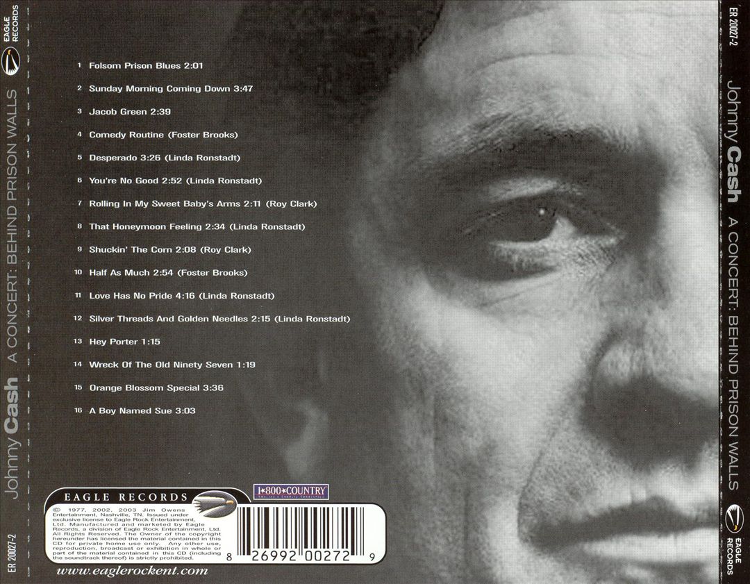 Concert Behind Prison Walls cover art